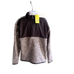 All in Motion Boy's Size Medium (8) Long Sleeve Hoodie Gray/Black